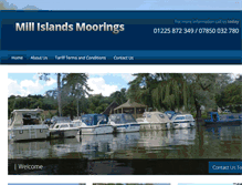 Tablet Screenshot of millislandmoorings.co.uk